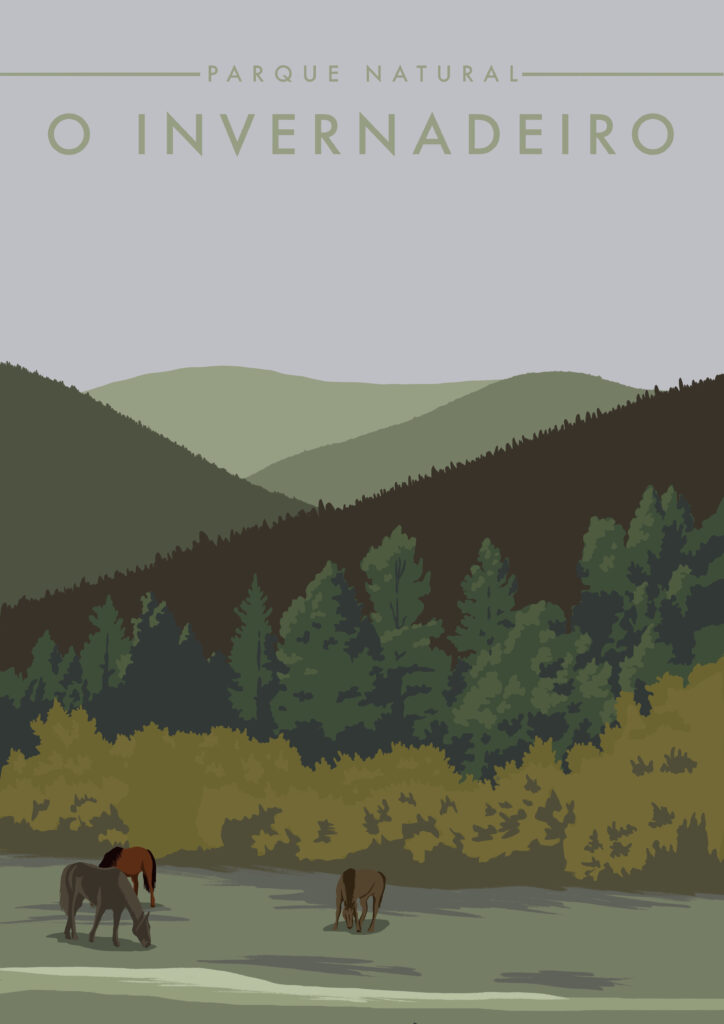 Cartel parque natural O Invernadoiro
